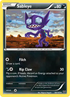 Sableye Uncommon card from XY Base
