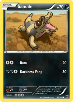 Sandile Common card from XY Base