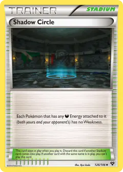 Shadow Circle Uncommon card from XY Base
