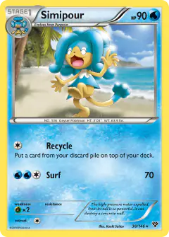 Simipour Rare card from XY Base