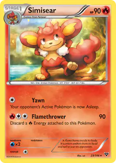 Simisear Rare card from XY Base
