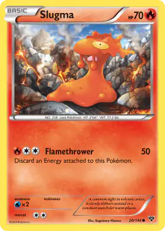 Slugma Common card from XY Base