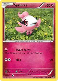 Spritzee Common card from XY Base