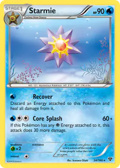 Starmie Rare card from XY Base