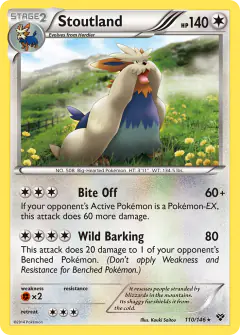 Stoutland Rare card from XY Base