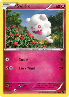 Swirlix Common card from XY Base