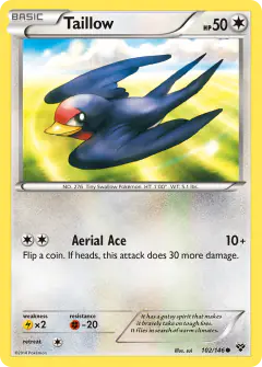 Taillow Common card from XY Base