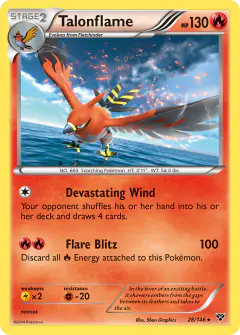 Talonflame Rare Holo card from XY Base