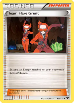 Team Flare Grunt Uncommon card from XY Base