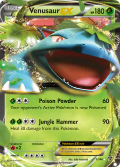 Venusaur-EX Rare Holo EX card from XY Base