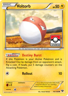 Voltorb Common card from XY Base