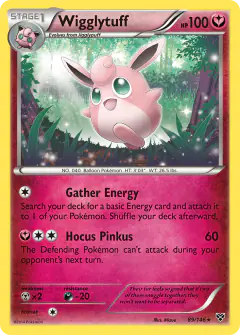 Wigglytuff Rare card from XY Base