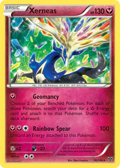 Xerneas Rare card from XY Base