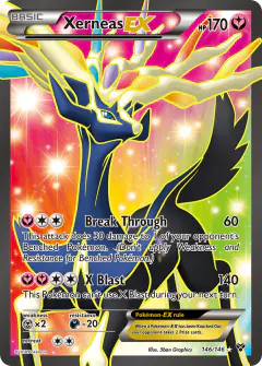 Xerneas-EX Rare Ultra card from XY Base