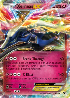 Xerneas-EX Rare Holo EX card from XY Base