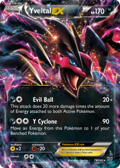 Yveltal-EX Rare Holo EX card from XY Base