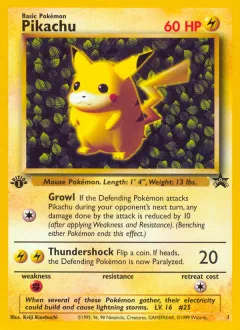 Pikachu Promo card from Wizards Black Star Promos