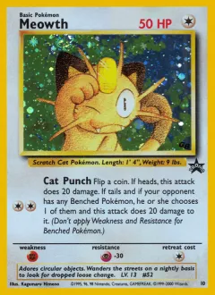 Meowth Promo card from Wizards Black Star Promos