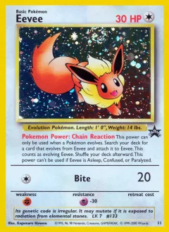 Eevee Promo card from Wizards Black Star Promos