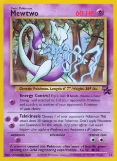 Mewtwo Promo card from Wizards Black Star Promos
