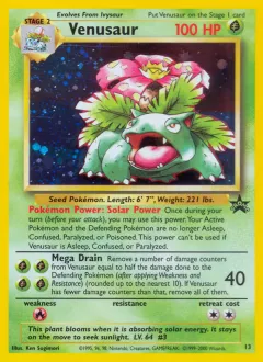 Venusaur Promo card from Wizards Black Star Promos