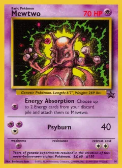 Mewtwo Promo card from Wizards Black Star Promos