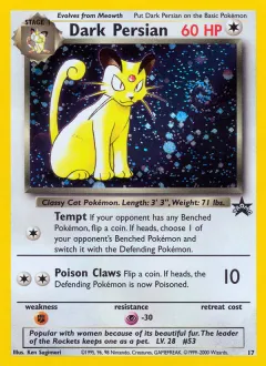 Dark Persian Promo card from Wizards Black Star Promos