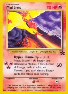 Moltres Promo card from Wizards Black Star Promos