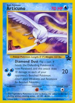 Articuno Promo card from Wizards Black Star Promos