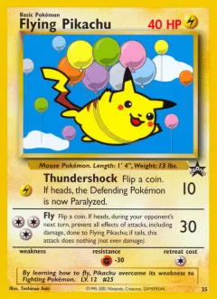 Flying Pikachu Promo card from Wizards Black Star Promos