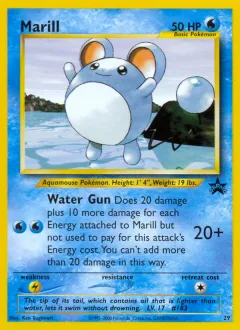 Marill Promo card from Wizards Black Star Promos