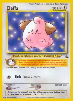 Cleffa Promo card from Wizards Black Star Promos