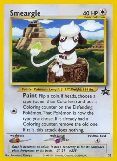 Smeargle Promo card from Wizards Black Star Promos