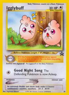 Igglybuff Promo card from Wizards Black Star Promos