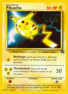 Pikachu Promo card from Wizards Black Star Promos