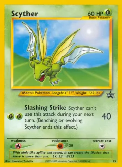 Scyther Promo card from Wizards Black Star Promos