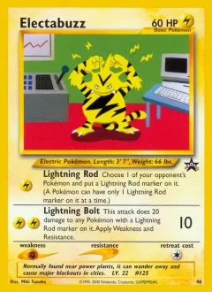 Electabuzz Promo card from Wizards Black Star Promos