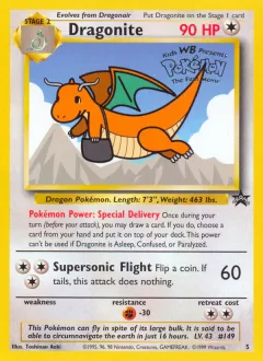 Dragonite Promo card from Wizards Black Star Promos