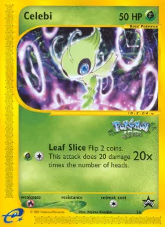 Celebi Promo card from Wizards Black Star Promos