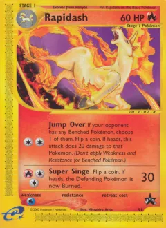Rapidash Promo card from Wizards Black Star Promos