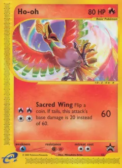 Ho-oh Promo card from Wizards Black Star Promos