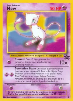 Mew Promo card from Wizards Black Star Promos