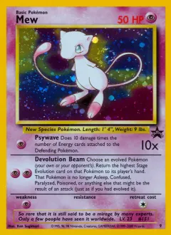 Mew Promo card from Wizards Black Star Promos