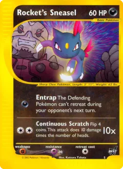 Rocket's Sneasel Promo card from Best of Game