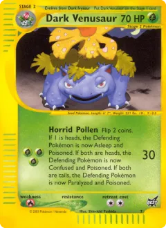 Dark Venusaur Promo card from Best of Game