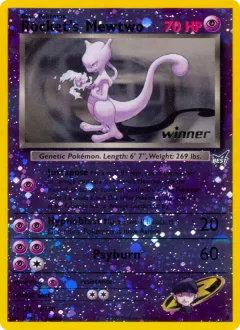 Rocket's Mewtwo Promo card from Best of Game