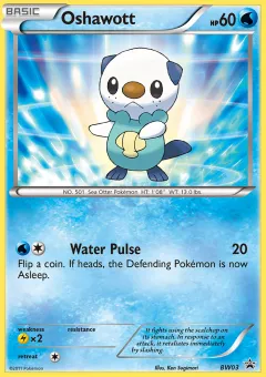 Oshawott Promo card from BW Black Star Promos