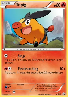 Tepig Promo card from BW Black Star Promos