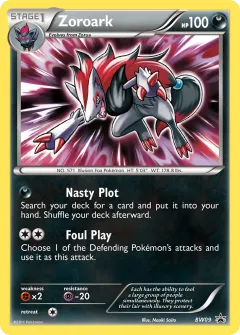 Zoroark Promo card from BW Black Star Promos