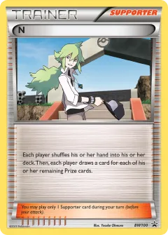 N Promo card from BW Black Star Promos